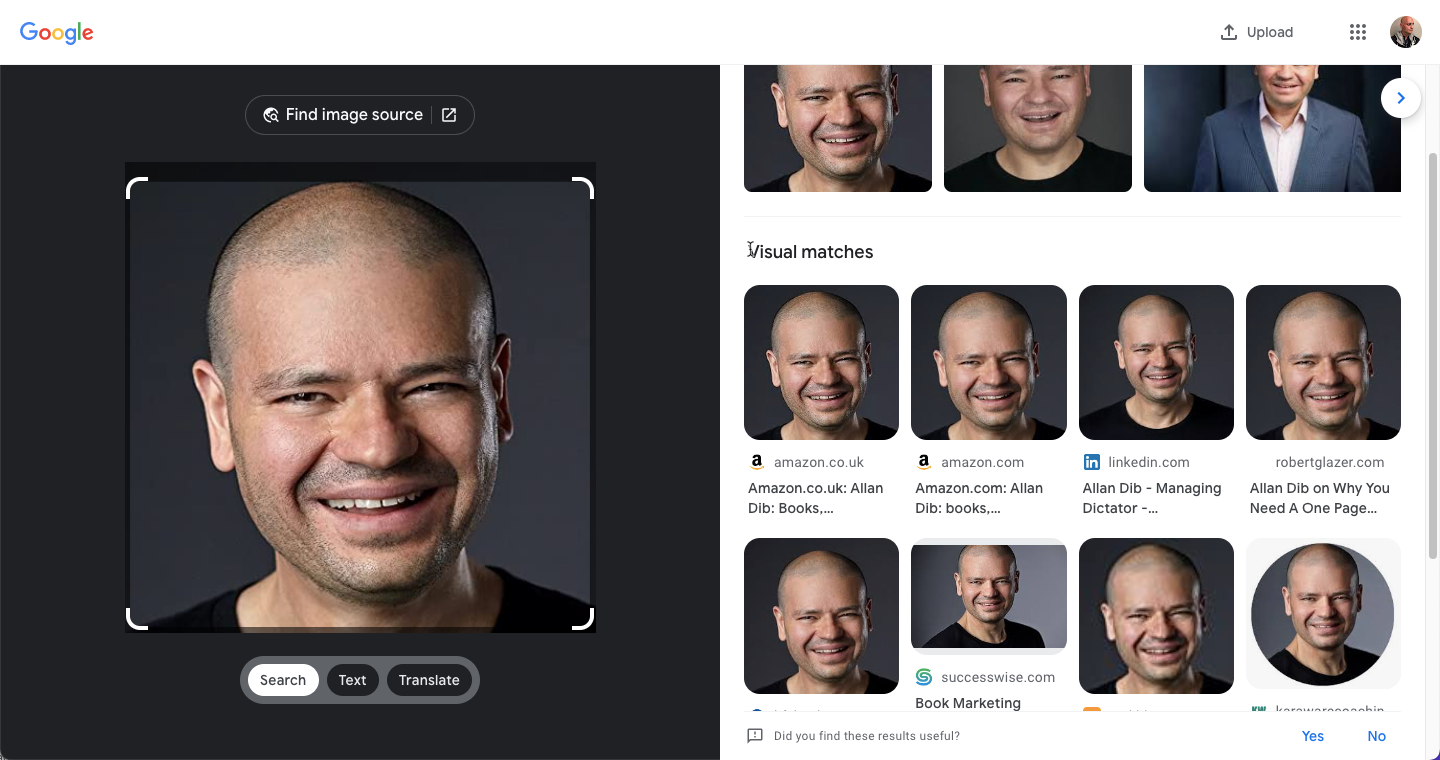 Google Image search results